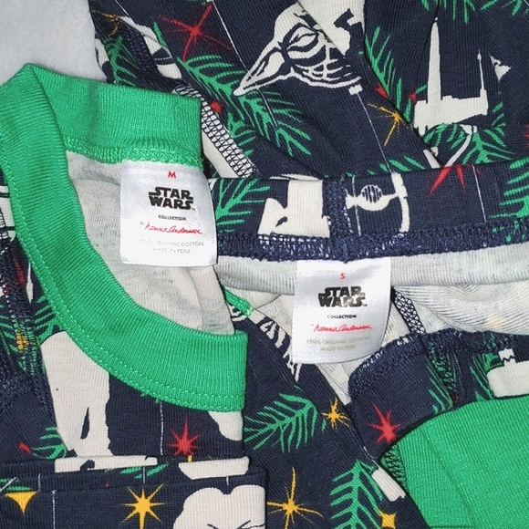 STAR WARS Holiday Long John Pajama Set Kids Size S-M (READ) - Picture 3 of 12